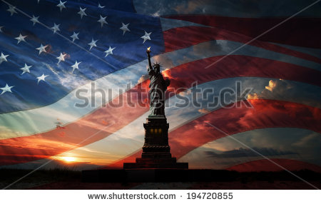 stock-photo-statue-of-liberty-on-the-background-of-flag-usa-and-sunrise-194720855 usa statue of freedom