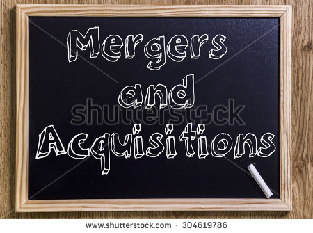 stock-photo-mergers-and-acquisitions-new-chalkboard-with-outlined-text-on-wood-304619786