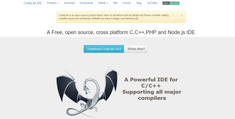 CodeLite • A free, Open Source, Cross Platform C,C++,PHP and Node.js IDE - Google Chrome